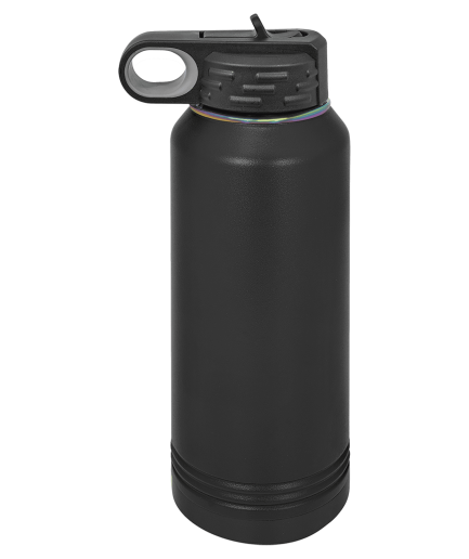 Polar Camel 32oz Black/Prism ION Plated Water Bottle