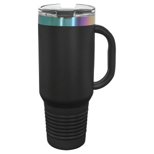 Polar Camel 40oz Black/Prism ION-Plated Travel Mug