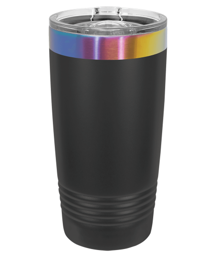 Polar Camel 20oz Black/Prism ION-Plated Ringneck Tumbler