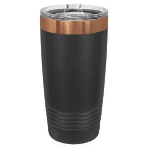 Polar Camel 20oz Black/Rose Gold ION-Plated Righneck Tumbler