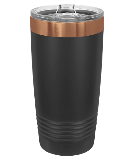 Polar Camel 20oz Black/Rose Gold ION-Plated Righneck Tumbler