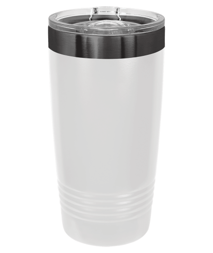 Polar Camel 20oz White/Ghost Black ION-Plated Ringneck Tumbler