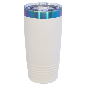 Polar Camel 20oz White/Prism ION-Plated Ringneck Tumbler