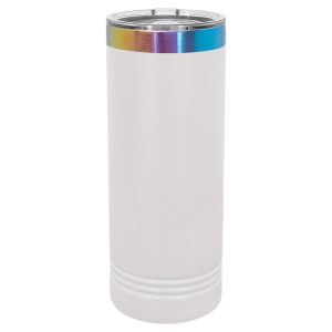 Polar Camel 22oz White/Prism ION-Plated Skinny Tumbler
