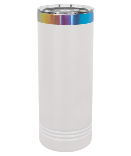 Polar Camel 22oz White/Prism ION-Plated Skinny Tumbler