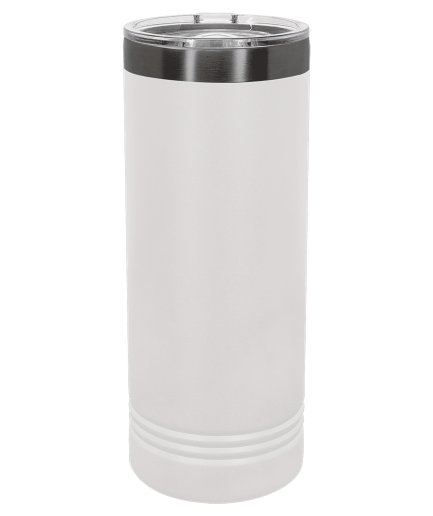 Polar Camel 22oz White/Ghost Black ION-Plated Skinny Tumbler