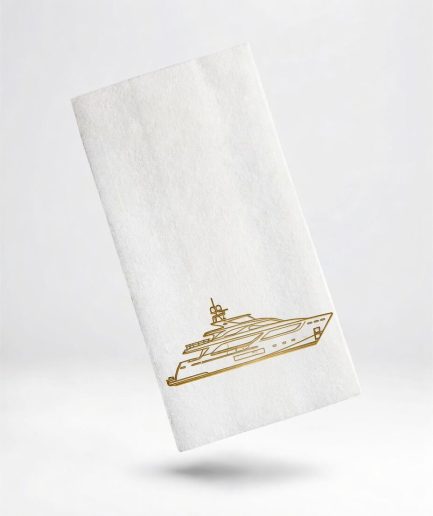 White Linen Like Guest Towel