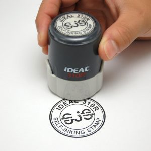  Self-Inking Custom Round Stamp – 1¼" Diameter